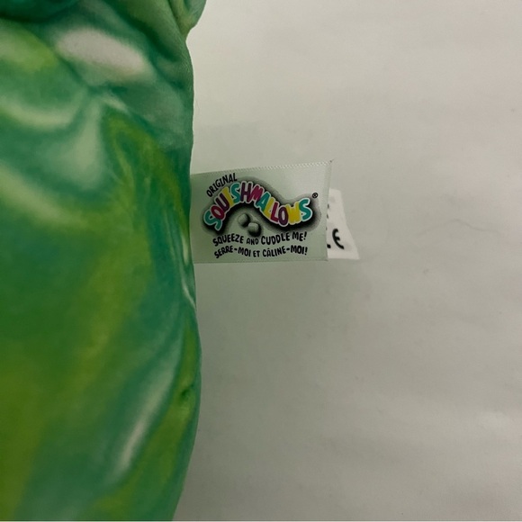 Squishmallow 9" Green Tie Dye Dexter Dragon Plush Embroidered Swirl Year 2020 - Picture 4 of 8